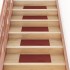 Alfombrilla autoadhesiva escalera 15 uds rojo 60x25