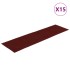 Alfombrilla autoadhesiva escalera 15 uds rojo 76x20