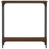Mesa consola madera de ingeniería marrón roble 75x22,5x75