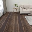 Tarimas de suelo autoadhesivas 20 uds PVC marrón oscuro 1,86 m²