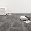 Tarimas suelo autoadhesivas 20 uds PVC estampado negro 1,86 m²