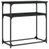 Mesa consola madera de ingeniería negra 75x35,5x75