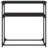 Mesa consola madera de ingeniería negra 75x35,5x75