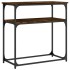 Mesa consola madera de ingeniería roble ahumado 75x35,5x75