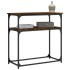 Mesa consola madera de ingeniería roble ahumado 75x35,5x75