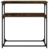 Mesa consola madera de ingeniería roble ahumado 75x35,5x75