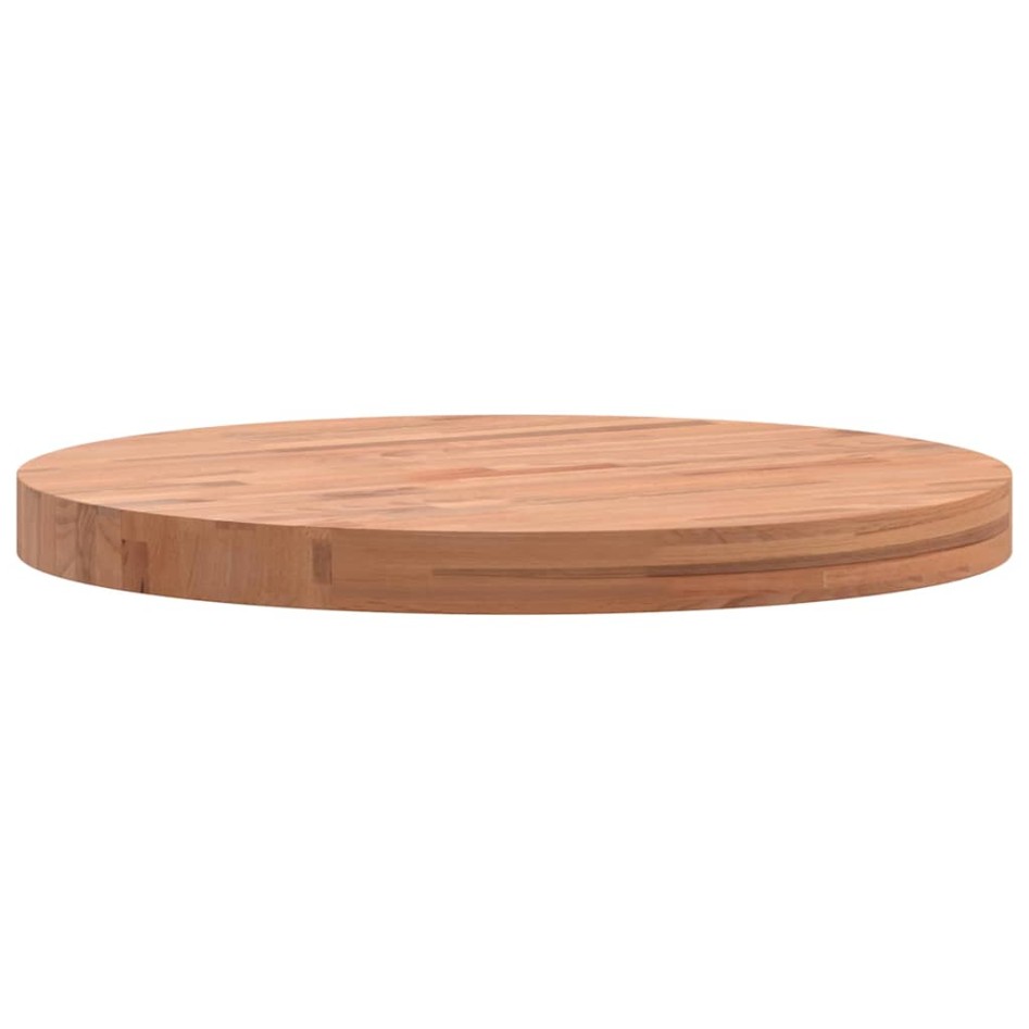 Tablero redondo de madera maciza de haya Ø50x4