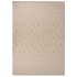 Alfombra de exterior de tejido plano rayas marrones 140x200