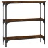 Mesa consola madera de ingeniería roble ahumado 75x22,5x75