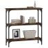 Mesa consola madera de ingeniería roble ahumado 75x22,5x75
