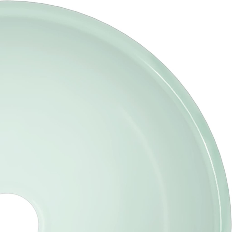 Lavabo de vidrio templado blanco 30x12