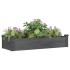 Jardinera arriate forro madera maciza marrón abeto 120x45x25