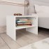 Mesita de noche madera contrachapada blanco 40x30x30