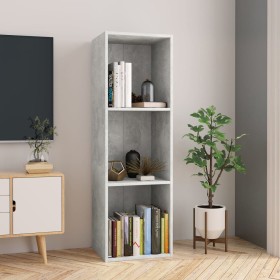 Estantería libros/mueble TV contrachapada hormigón