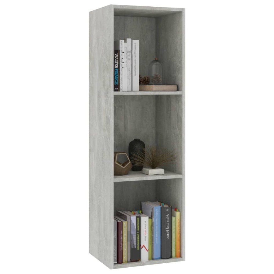 Estantería libros/mueble TV contrachapada hormigón