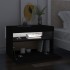 Mueble de TV con luces LED negro 60x35x40