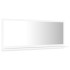 Espejo de baño madera contrachapada blanco 90x10,5x37