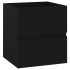 Armario para lavabo madera de ingeniería negro 41x38,5x45