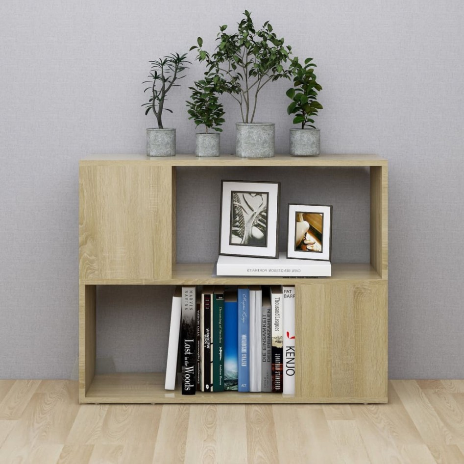 Mueble para TV madera contrachapada roble Sonoma 80x24x63