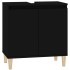 Armario para lavabo madera contrachapada negro 58x33x60
