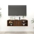Estantería de pared madera contrachapada marrón 102x30x29