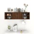 Estantería de pared madera contrachapada marrón 102x30x29