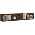 Estante de pared para CD madera color roble ahumado