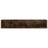 Estante de pared para CD madera color roble ahumado