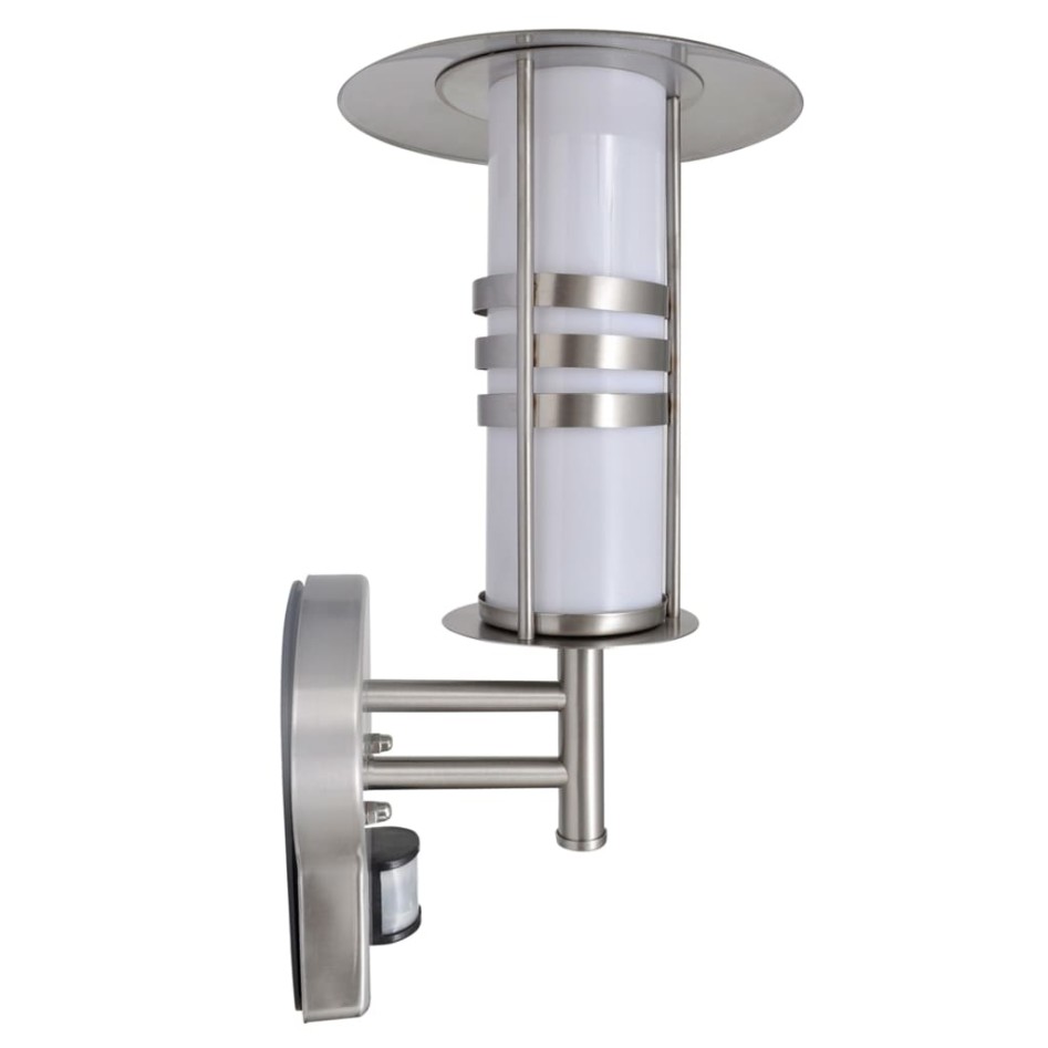 Aplique de pared inoxidable con sensor, forma