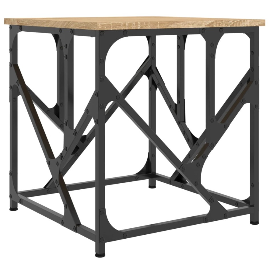 Mesa de centro madera de ingeniería roble Sonoma 45x45x47,5