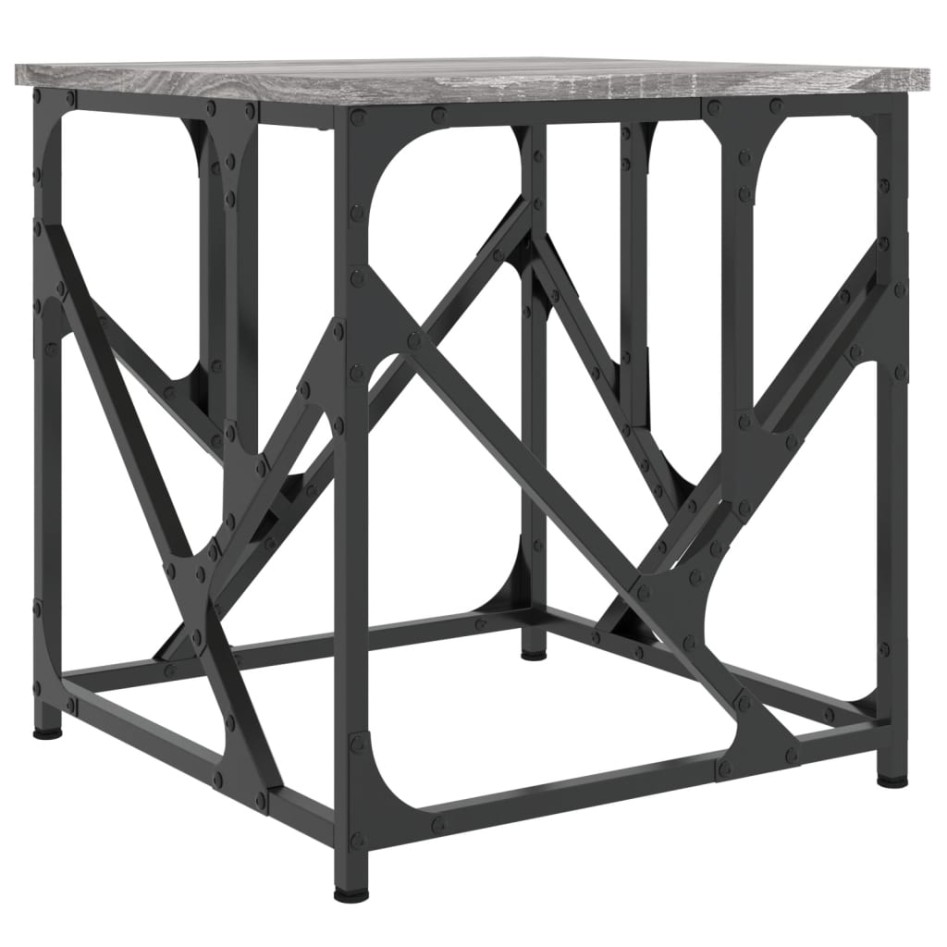 Mesa de centro madera de ingeniería gris Sonoma 45x45x47,5