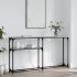 Mesa consola madera de ingeniería gris Sonoma 145x22,5x75