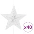 Cortina de luces estrellas 200 LEDs blanco cálido 8