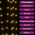 Tiras de luces solares LED 2 uds blanco