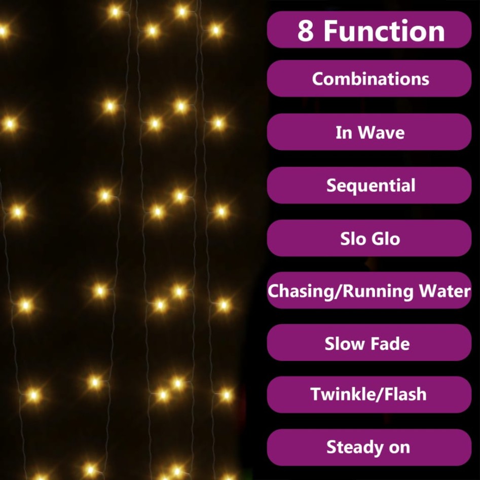 Tiras de luces solares LED 2 uds blanco