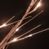 Abedul artificial blanco con 72 LEDs blanco cálido 150