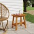 Taburete rectangular madera maciza de acacia 45x29x45
