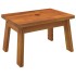 Taburete de madera maciza de acacia 38x26x22