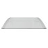 Marquesina puerta policarbonato gris y transparente 80x75