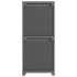 Estantería de 4 cubos con cajas de tela gris 69x30x72,5