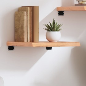 Estante pared madera roble tratada marrón claro 40x40x(2-4)