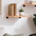 Estante pared madera roble tratada marrón claro 40x40x(2-4)