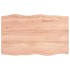 Tablero mesa madera tratada borde natural marrón 80x50x(2-6)