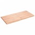 Tablero mesa madera tratada borde natural marrón
