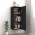 Armario de pared madera de ingeniería negro 34,5x34x90
