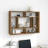 Estantería de pared madera ingeniería roble ahumado 75x16x55