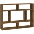 Estantería de pared madera ingeniería roble ahumado 75x16x55