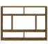 Estantería de pared madera ingeniería roble ahumado 75x16x55