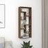 Estantería de pared madera ingeniería marrón roble 36x16x90