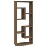 Estantería de pared madera ingeniería marrón roble 36x16x90